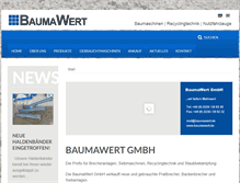 Tablet Screenshot of baumawert.de